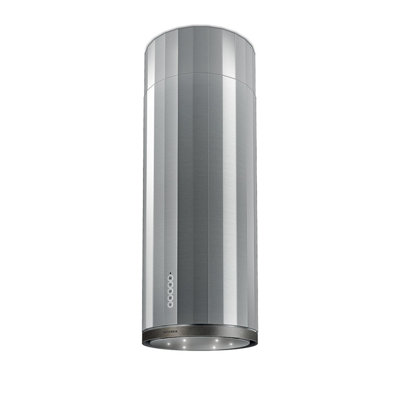 FABER S.p.A. CORINTHIA IS. INOX + PEWTER Cappa Aspirante A Isola Argento Acciaio Inox 580 M³/h