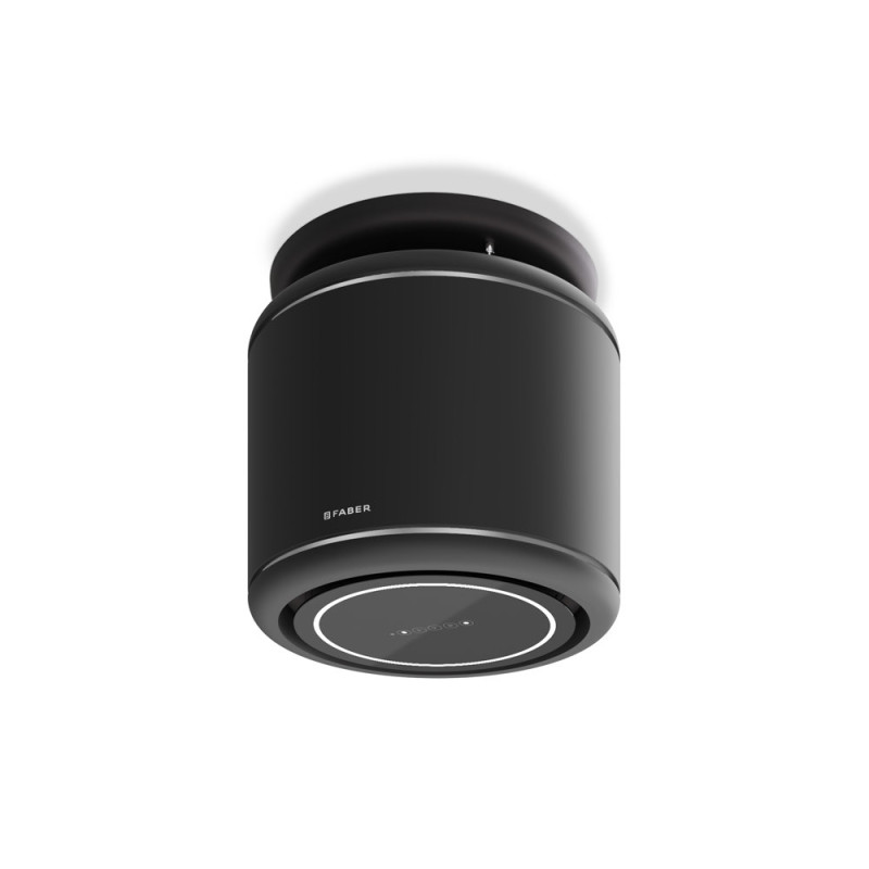 FABER S.p.A. Odette Plus BK Matt Cappa Aspirante A Isola Nero 610 M³/h