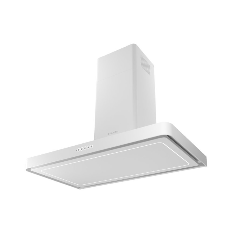 FABER S.p.A. T-Light WH Matt A90 Evo Cappa Aspirante A Parete Bianco 690 M³/h