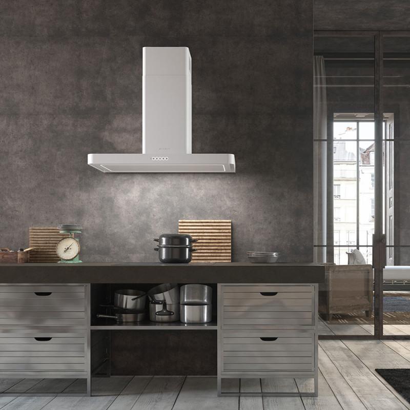 FABER S.p.A. T-Light WH Matt A90 Evo Cappa aspirante a parete Bianco 690 m³/h