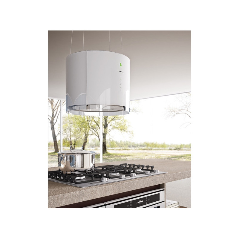 Falmec Eolo E.ion Cappa Aspirante A Isola Bianco 450 M³/h