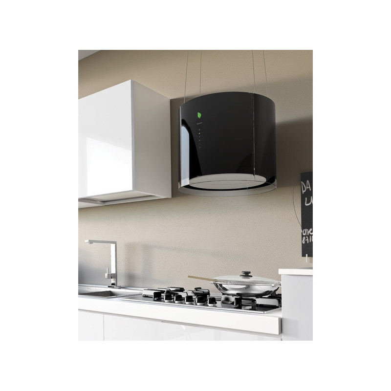Falmec Eolo E.ion Cappa Aspirante A Isola Nero 450 M³/h