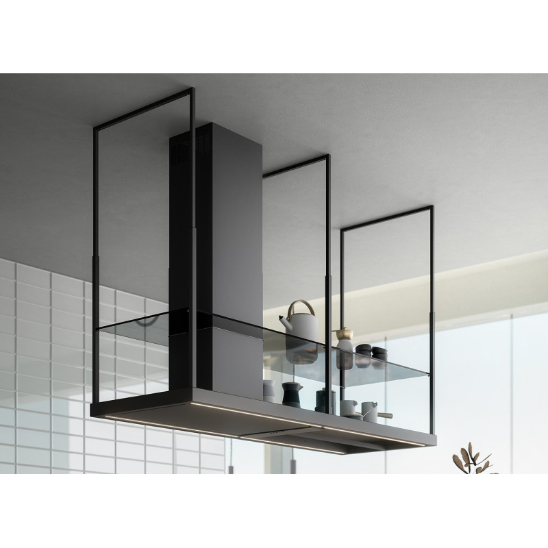 Falmec Europa 175 Black Cappa Aspirante A Isola Nero 800 M³/h B