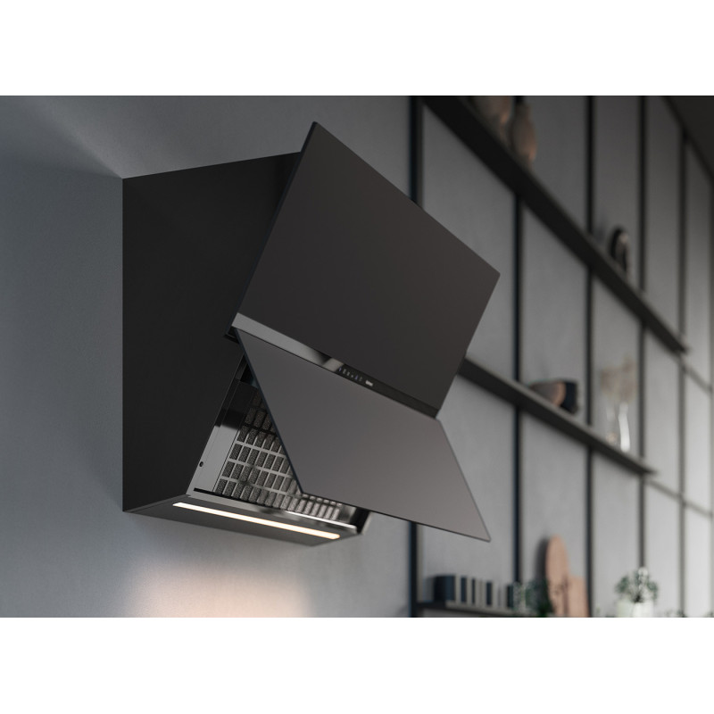Falmec Fusion Cappa Aspirante A Parete Nero 800 M³/h A