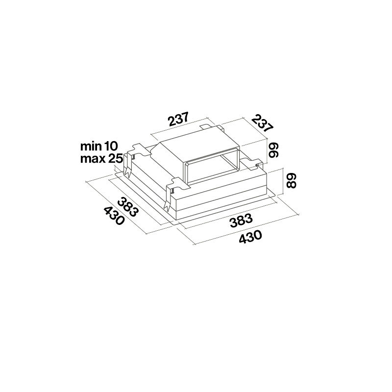 Falmec KACL.939BF Accessorio Per Cappa Kit Di Riciclaggio Della Cappa Da Cucina