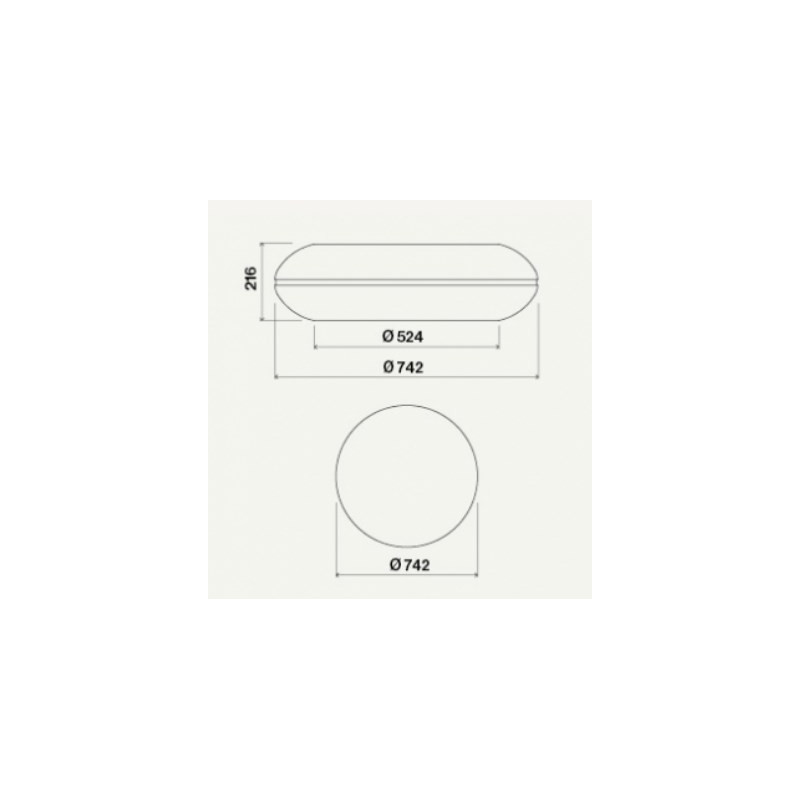 Falmec Loop Sospeso Nero 600 M³/h