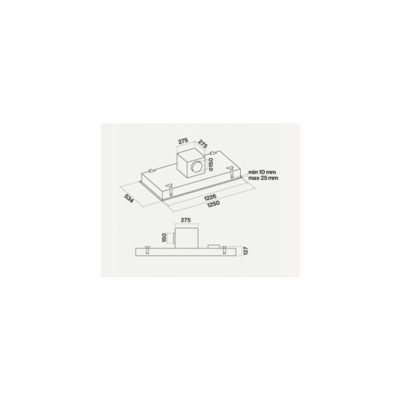 Falmec Skema Integrato A Soffitto Nero B