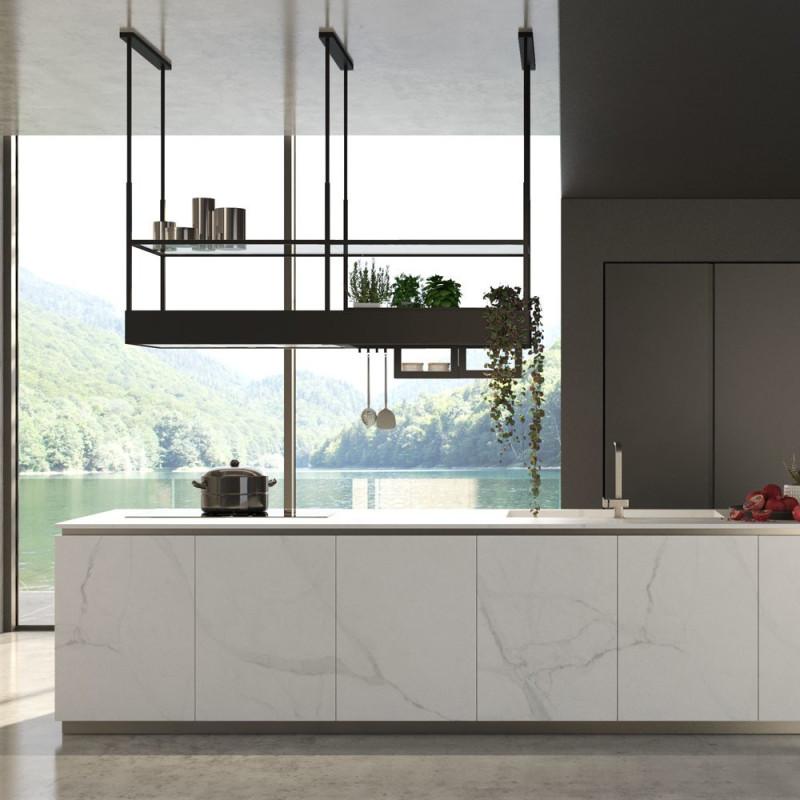 Falmec Spazio Cappa Aspirante A Isola Nero 600 M³/h