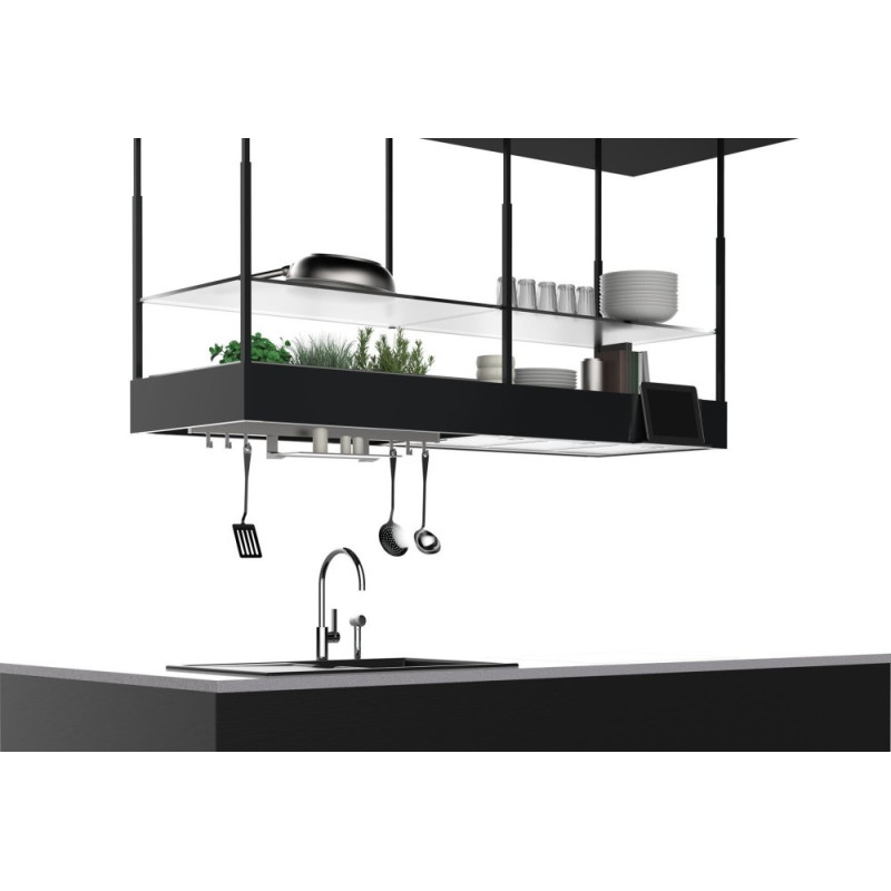 Falmec Spazio Cappa Aspirante A Isola Nero 600 M³/h