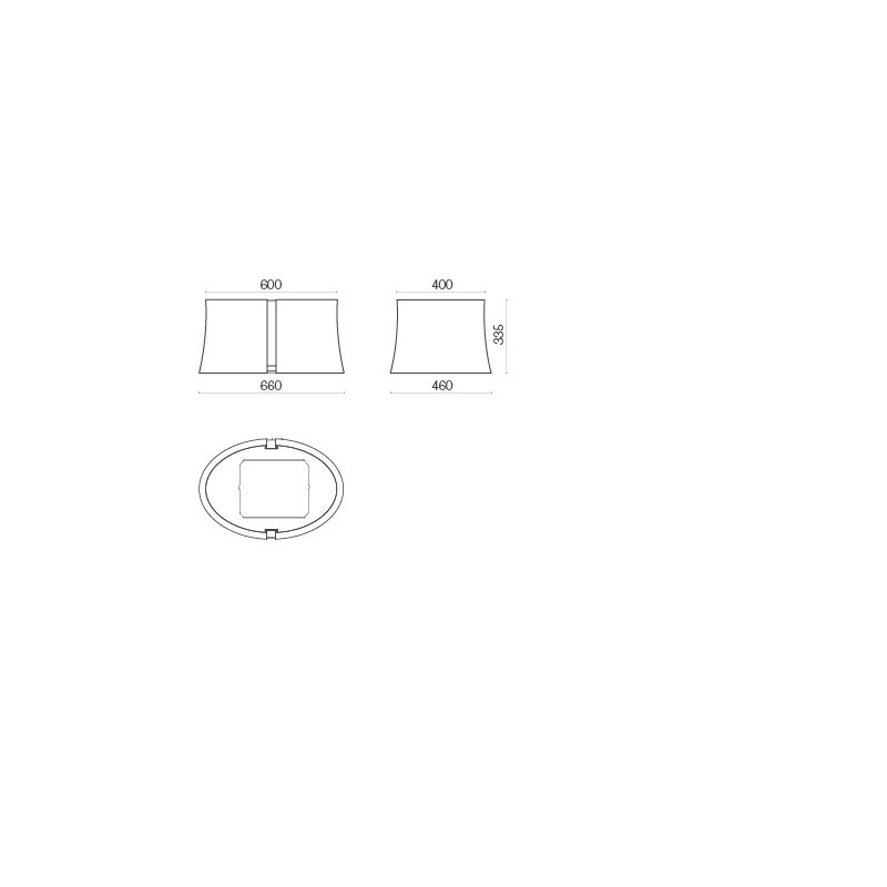 Falmec Zephiro E.ion Cappa aspirante a isola Bianco 450 m³/h