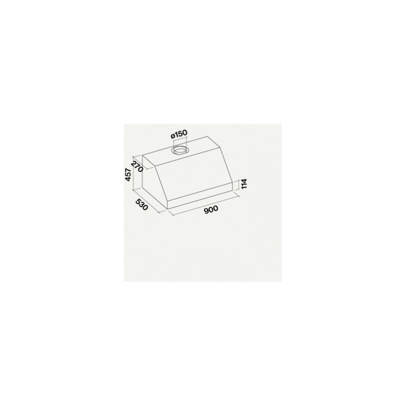 Falmec Zeus Pro Cappa Aspirante A Parete Acciaio Inox 1000 M³/h A