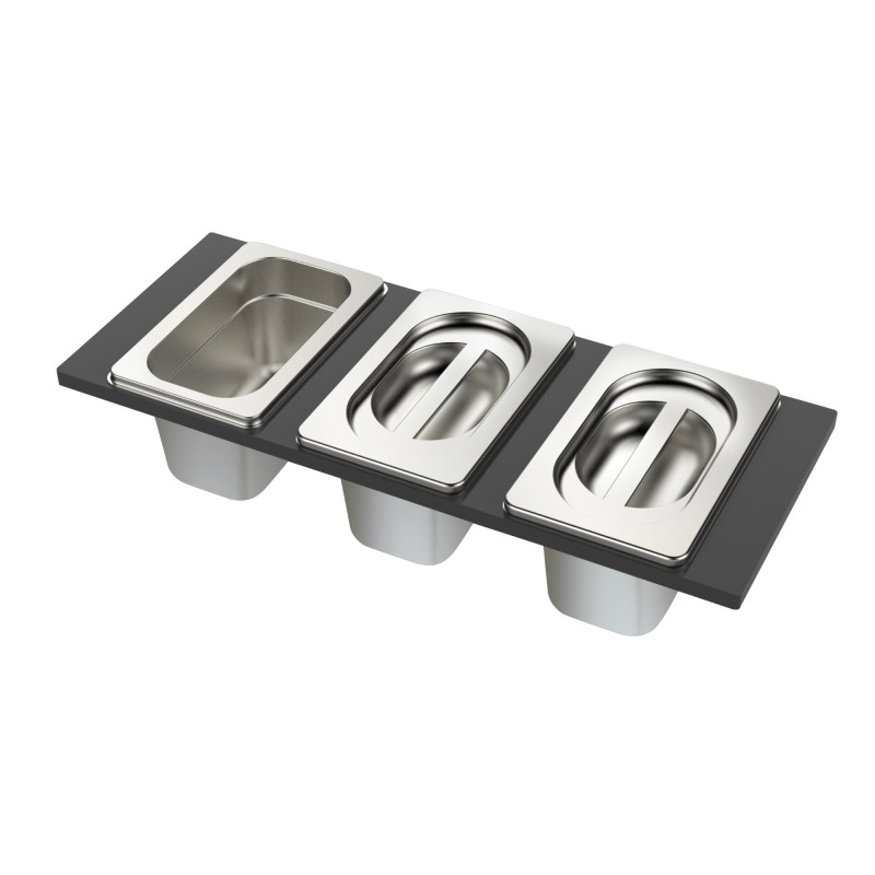 Foster 8100 622 Supporto Nero Acciaio Inox 1 Pz