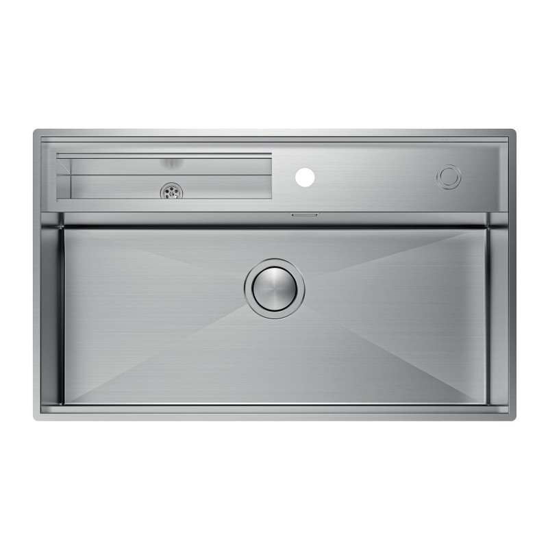 Foster Galante Lavello Montato Su Piano Rettangolare Acciaio Inox