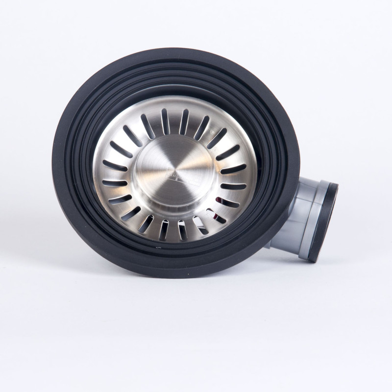 Franke 112.0049.415 Scarico A Pavimento Scarico Da Pavimento Del Corpo Orizzontale Nero Acciaio Inox