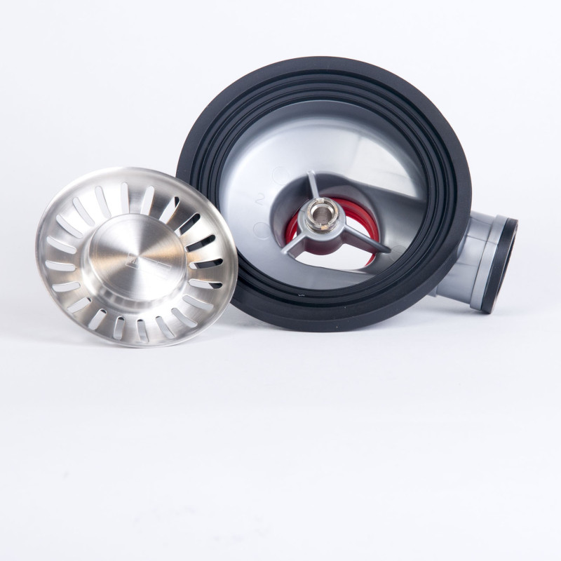 Franke 112.0049.415 Scarico A Pavimento Scarico Da Pavimento Del Corpo Orizzontale Nero Acciaio Inox