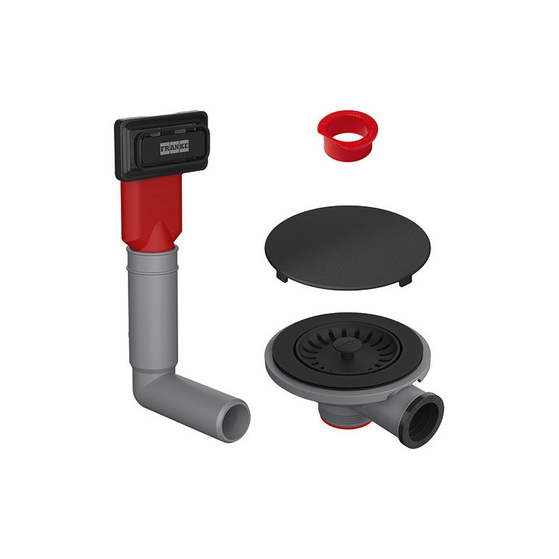 Franke 112.0658.444 accessorio idraulico per lavandino Nero Grigio Rosso