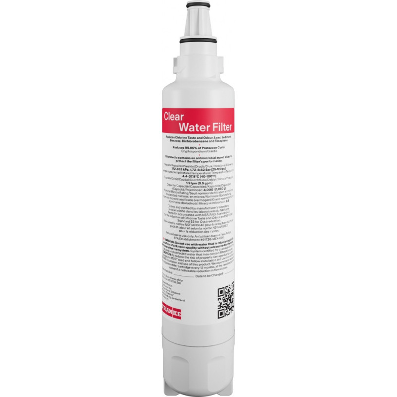 Franke 112.0702.682 Filtraggio acqua Filtro per l'acqua del rubinetto Bianco