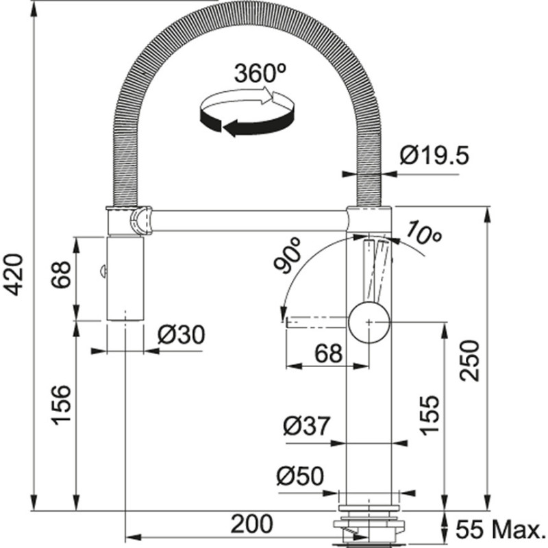 Franke 115.0393.975 Rubinetto Cromo