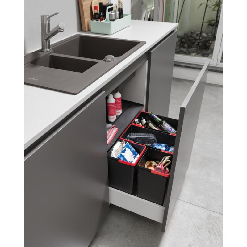 Franke 121.0494.193 Cestino Per Rifiuti Rettangolare Nero