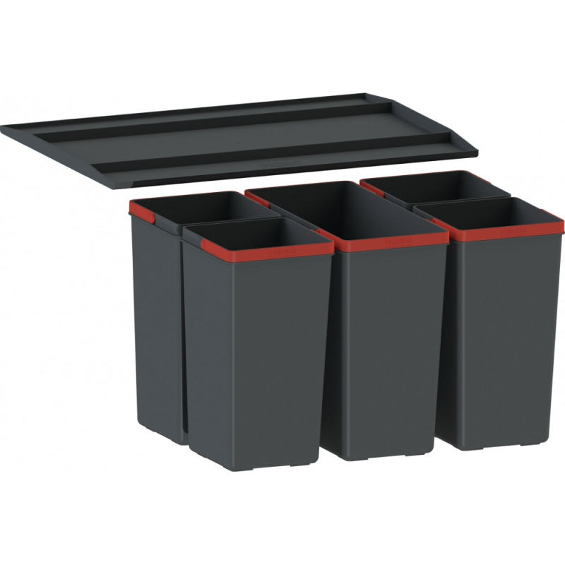 Franke 121.0494.194 Cestino Per Rifiuti Rettangolare Nero