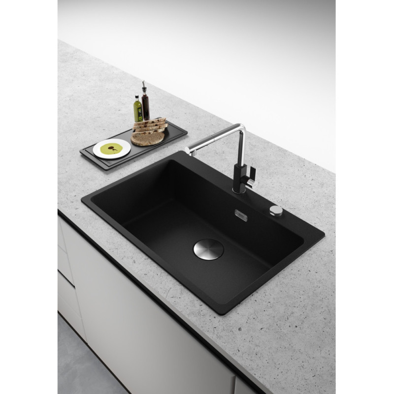 Franke Centro MRG 610-73 FTL Lavello Montato Su Piano Rettangolare Fragranito