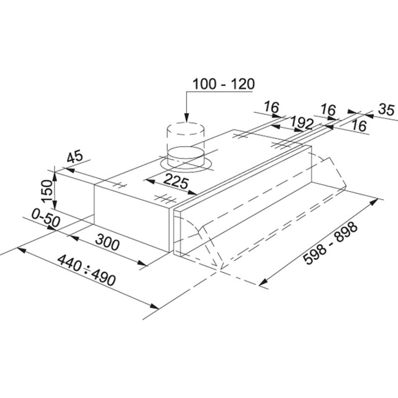 Franke FSI 632 Integrato A Soffitto Grigio 370 M³/h D