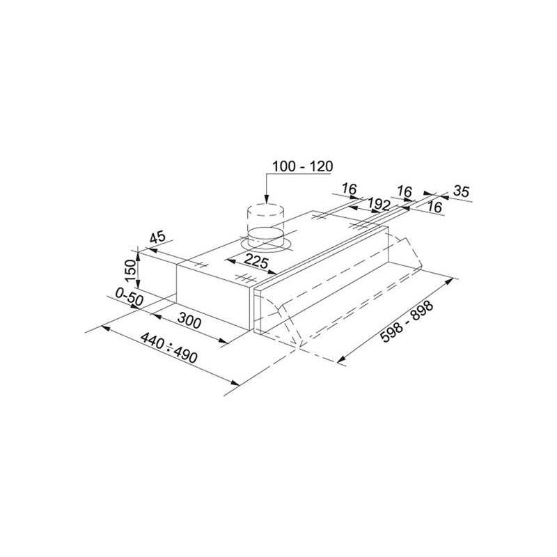 Franke FSI 932 GR Cappa Aspirante A Parete Grigio 225 M³/h D