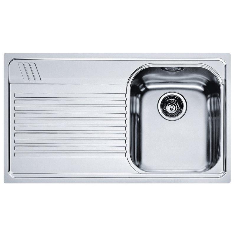 Franke Harmony AMT 611 Microdekor Lavello Montato Su Piano Rettangolare Acciaio Inox