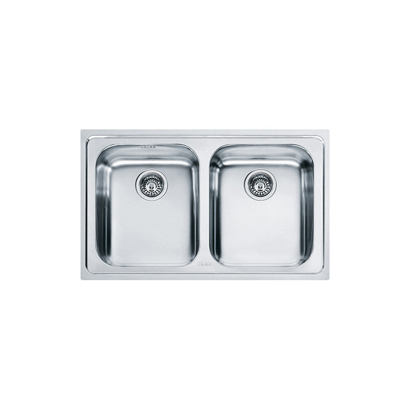 Franke Logica Line LLX 620 Lavello Montato Su Piano Rettangolare Acciaio Inox