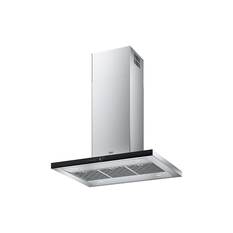 Franke T-SHAPE AVANT-SILENCE FTLN I H45 X/BK GLASS A90 Cappa Aspirante A Isola Nero Acciaio Inox 750 M³/h A+