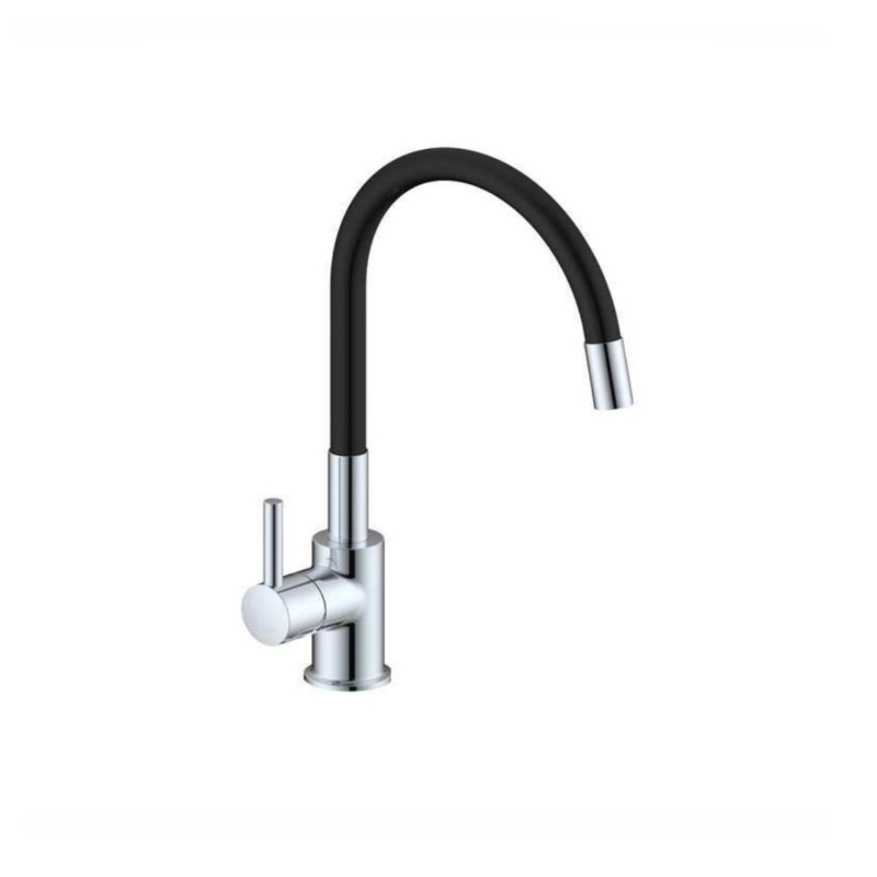 IDRONORD Miscelatore lavello con bocca in tubo flessibile - Nero