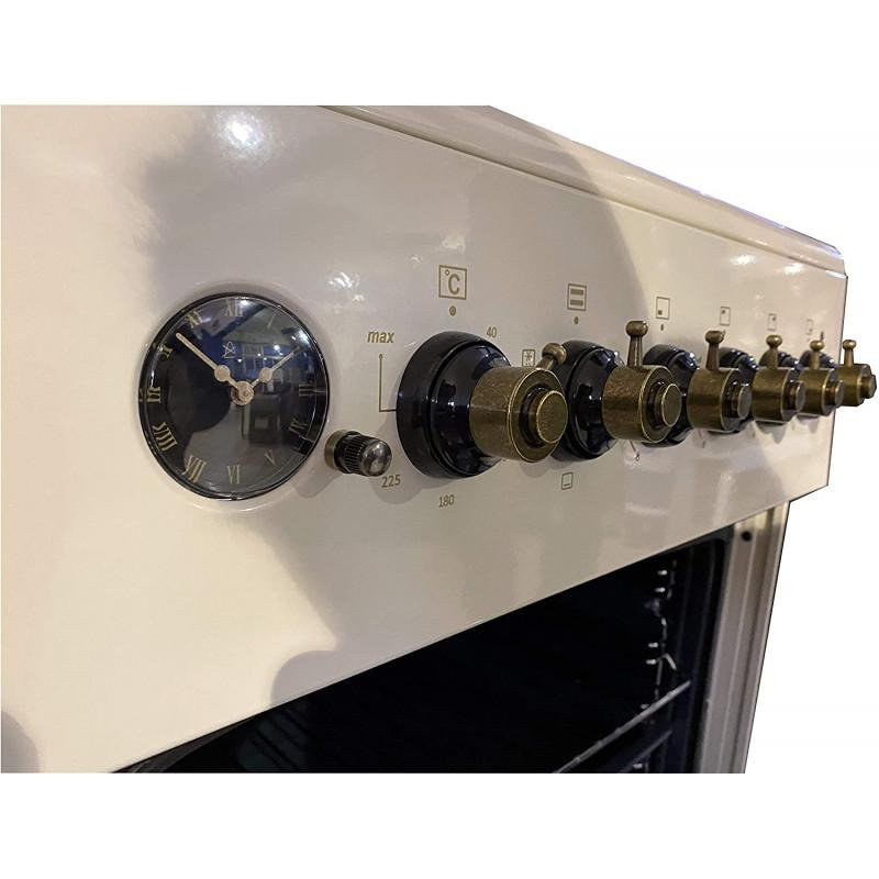 LAREL CUC.L60RBE Cucina Rustica 60X60 4 Fuochi Griglie Ghisa - Forno Elettrico Ventilato - Panna