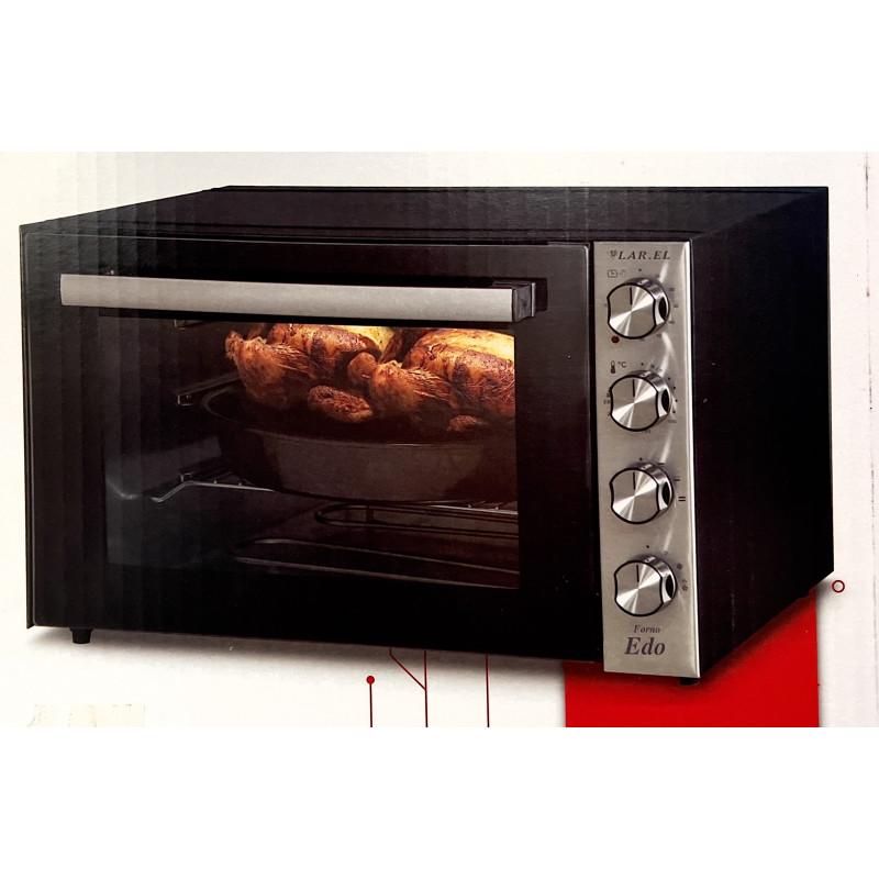 LAREL FOR.L45 Fornetto Elettrico 45 LT Doppio GRILL 1500 Watt - Nero/Silver