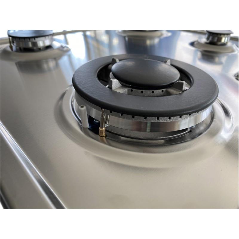 LAREL PIA.L848GX Piano Cottura A Gas 60 Cm 4 Fuochi Griglie In Ghisa - Inox