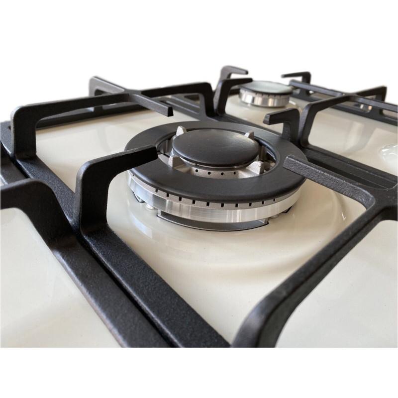 LAREL PIA.L858AG Piano Cottura A Gas 70 Cm 5 Fuochi Griglie In Ghisa - Panna