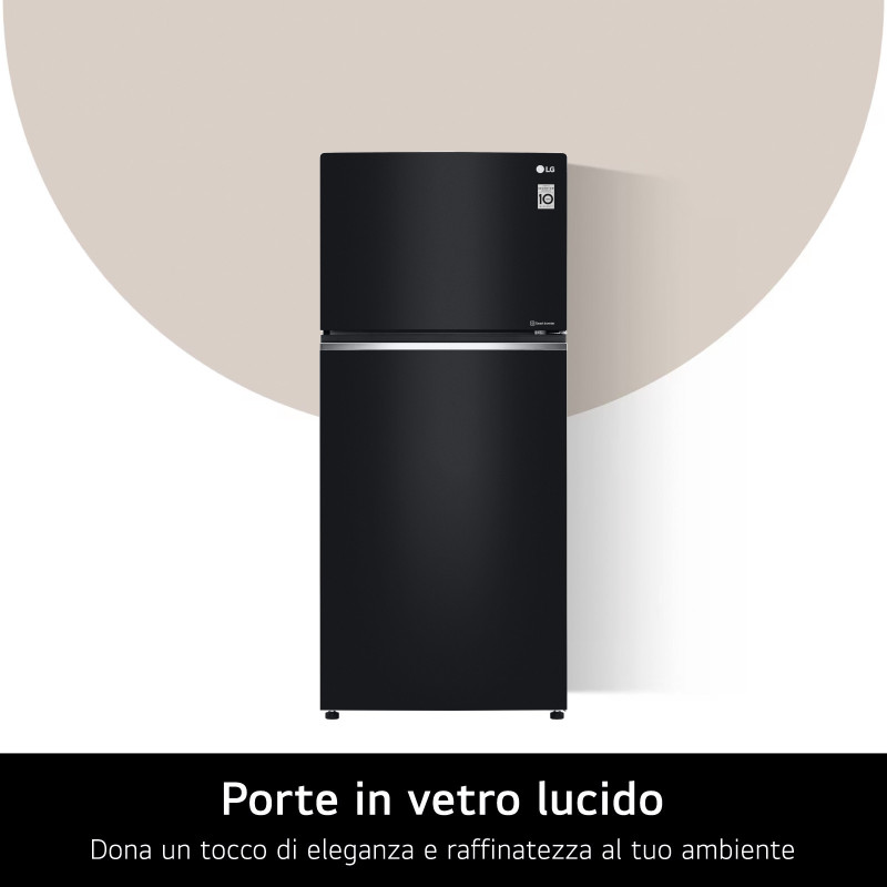 LG GTB744BMBED Frigorifero doppia porta Classe E 506L Porte in vetro Door Cooling Nero
