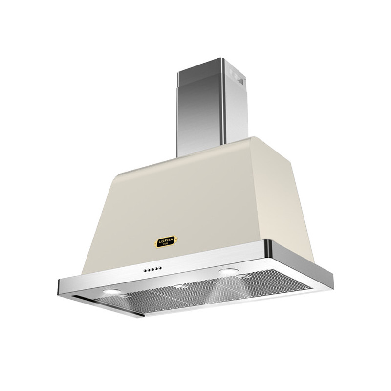 Lofra Dolcevita 60 Cappa Aspirante A Parete Avorio Acciaio Inox 800 M³/h A