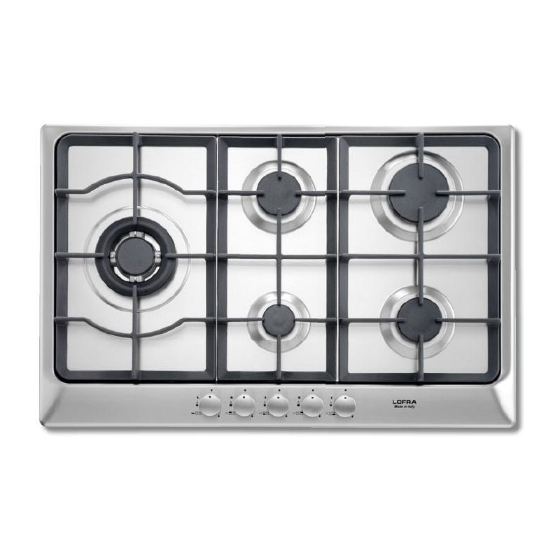 Lofra HDS7T0 Acciaio Inox Da Incasso 70 Cm Gas 5 Fornello(i)