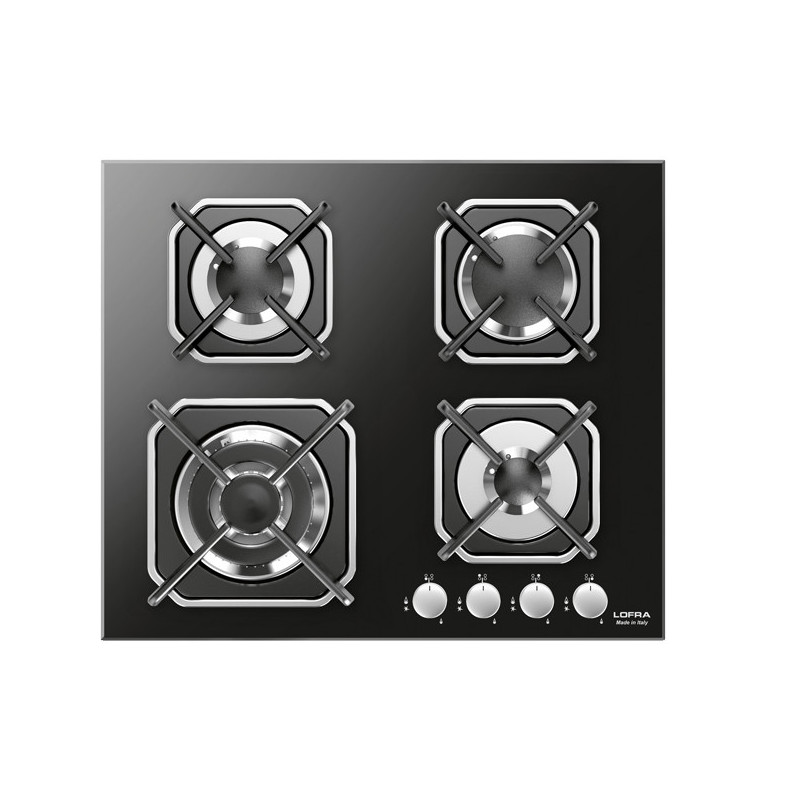 Lofra HGN6G0 Nero Da incasso 60 cm Gas 4 Fornello(i)