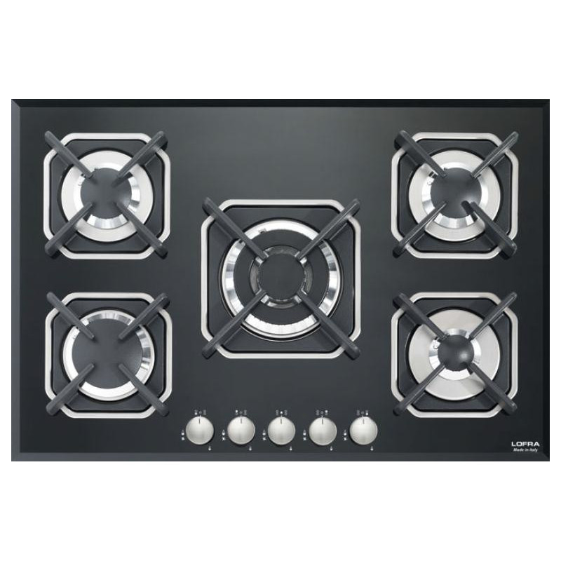 Lofra HGN7E0 Nero Da Incasso 75 Cm Gas 5 Fornello(i)