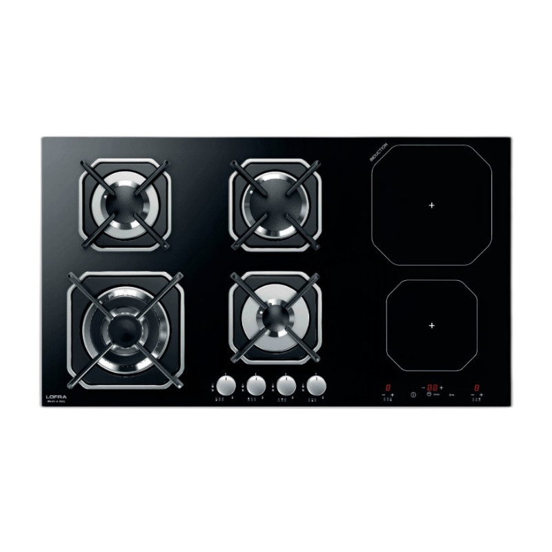 Lofra HGN9G2I Nero Da Incasso 90 Cm Combi 6 Fornello(i)