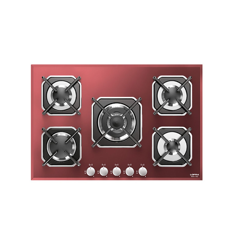 Lofra HGR7E0 Rosso Da incasso 75 cm Gas 5 Fornello(i)