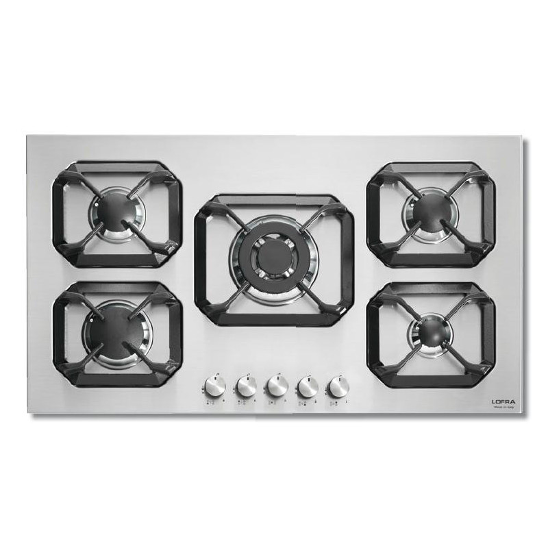 Lofra HLS9A0 Acciaio Inox Da Incasso 90 Cm Gas 5 Fornello(i)