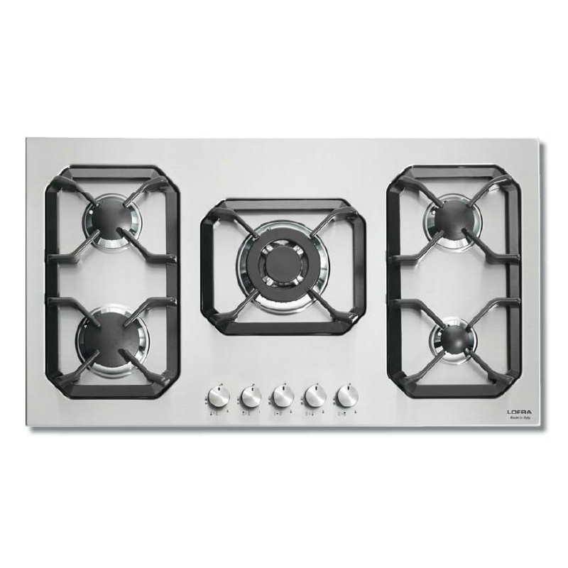 Lofra HLS9C0 Acciaio inox Da incasso 90 cm Gas 5 Fornello(i)