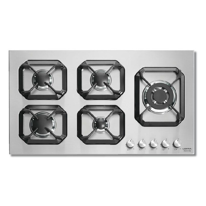 Lofra HLS9D0 Acciaio Inox Da Incasso 90 Cm Gas 5 Fornello(i)