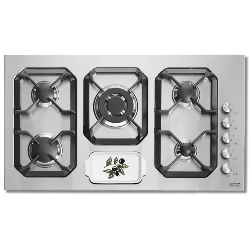 Lofra HLS9U0 Acciaio Inox Da Incasso 90 Cm Gas 5 Fornello(i)