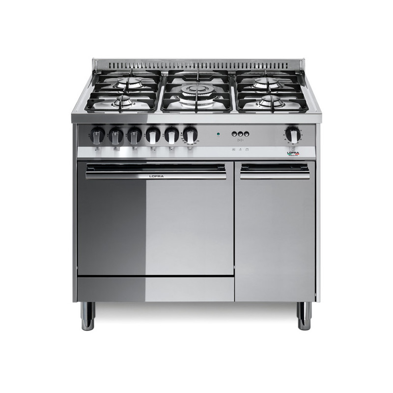 Lofra MR96GV/C cucina Cucina freestanding Elettrico/Gas Gas Acciaio inox A