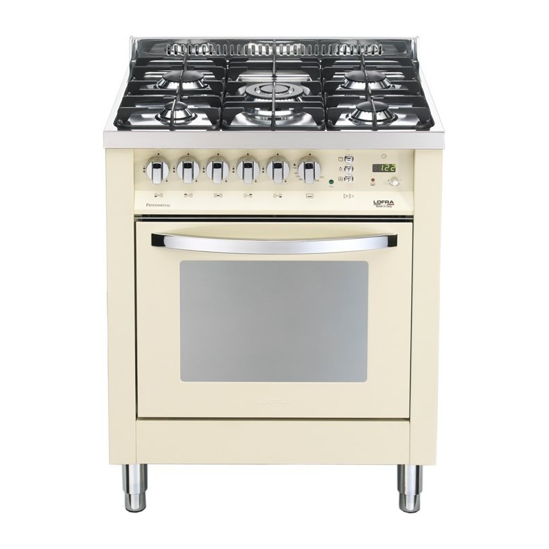 Lofra PBI76GVT/C Cucina Electric Natural Gas Gas Avorio