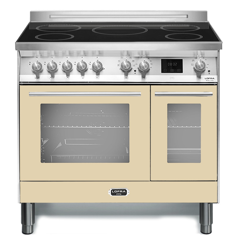 Lofra PBID96MFTE/5I Cucina freestanding Elettrico Piano cottura a induzione Beige Acciaio inox A