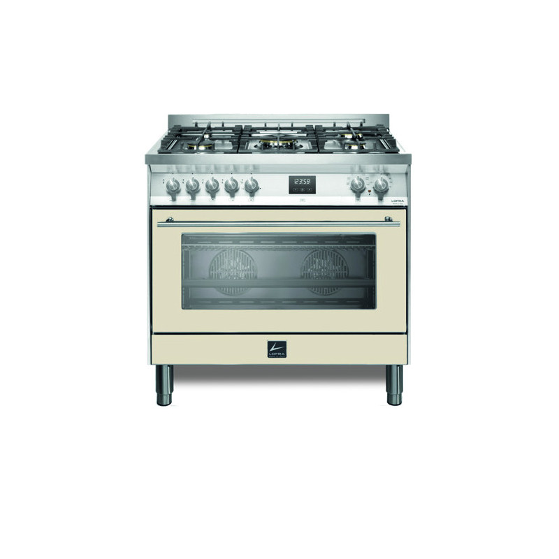 Lofra PBIG96WMFT/AEO Cucina Elettrico Gas Perlato Acciaio Inox